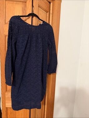GAP Navy Eyelet Mini Dress